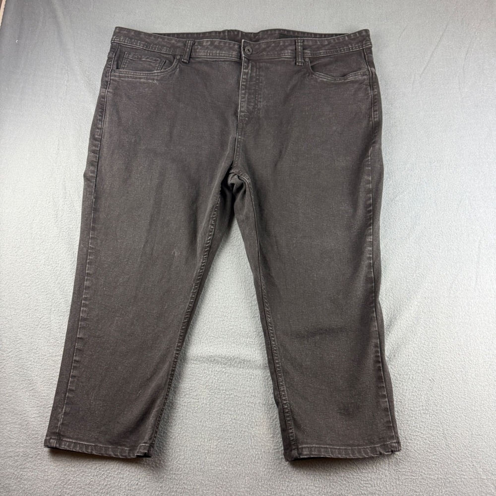 The Perfect Jean NYC Jeans Men's 46x30 (Fits 48x23) Black Slim Fit Stretch Dark